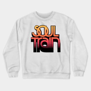 soul train retro yellow gradients Crewneck Sweatshirt